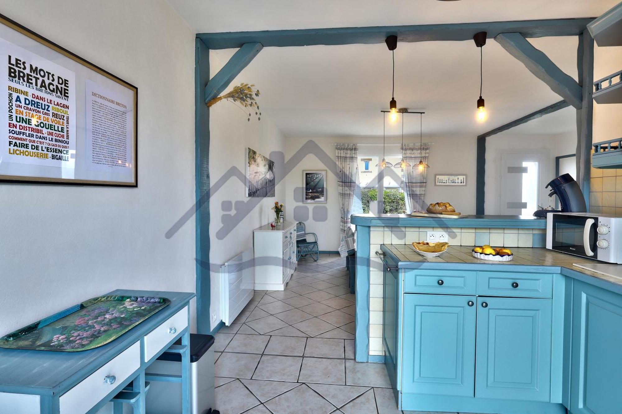 Localise - M3B - Souvenir Du Guil - Maison De Plain-Pied Avec Jardin Clos Au Guilvinec - Tout A Pied, Plages, Port, Centre, Commerces, Marche - Wif Inclus - Linge De Lit Inclus - Animaux Bienvenus Exterior foto