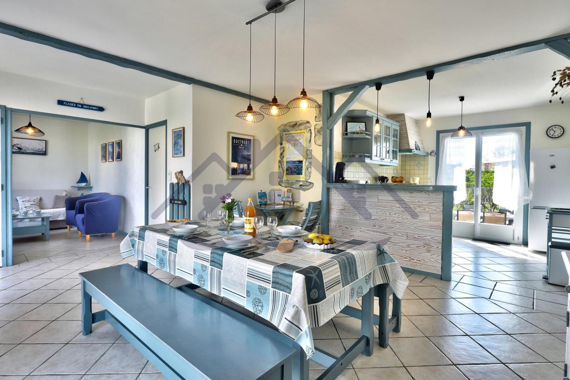 Localise - M3B - Souvenir Du Guil - Maison De Plain-Pied Avec Jardin Clos Au Guilvinec - Tout A Pied, Plages, Port, Centre, Commerces, Marche - Wif Inclus - Linge De Lit Inclus - Animaux Bienvenus Exterior foto