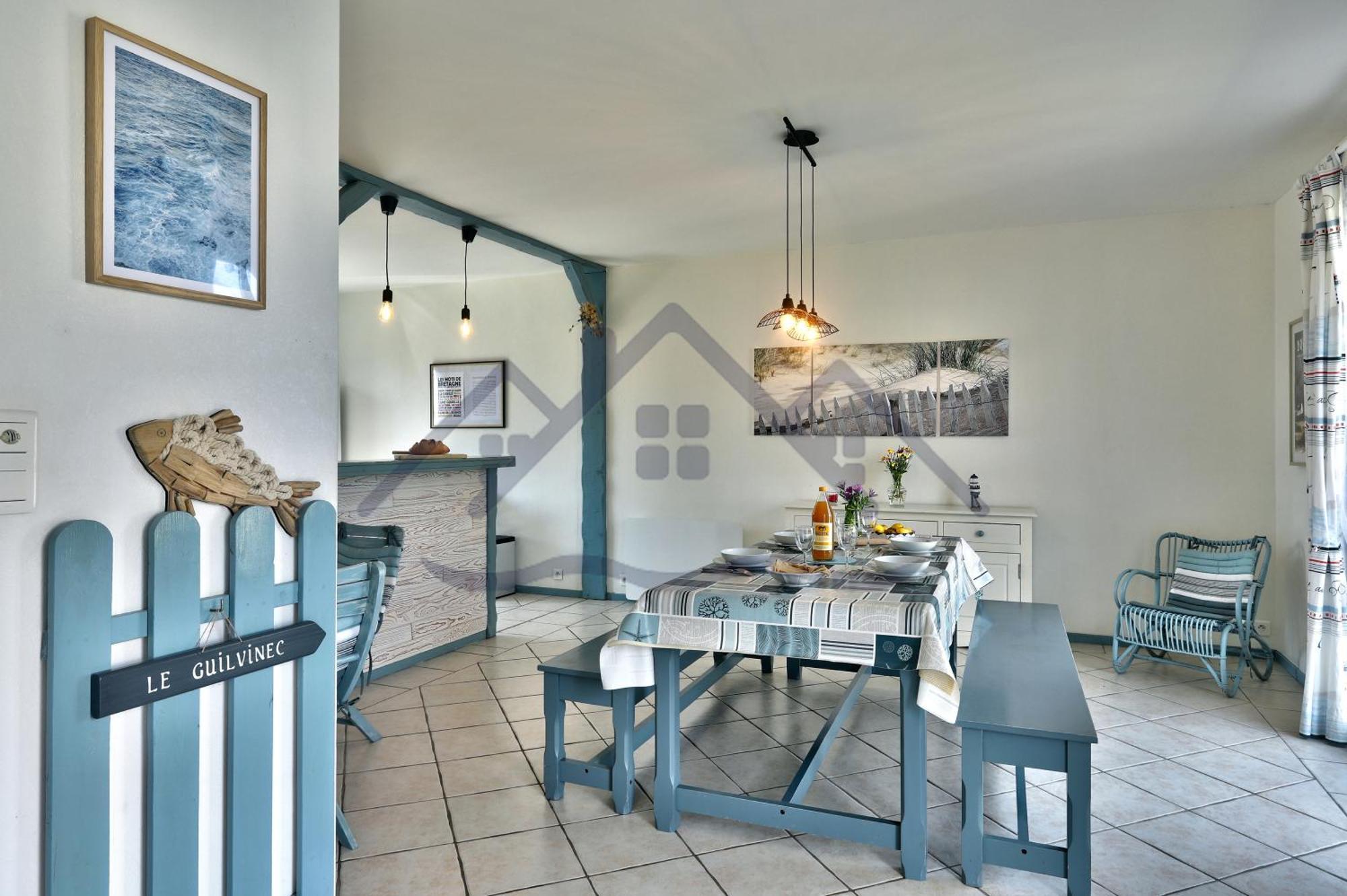 Localise - M3B - Souvenir Du Guil - Maison De Plain-Pied Avec Jardin Clos Au Guilvinec - Tout A Pied, Plages, Port, Centre, Commerces, Marche - Wif Inclus - Linge De Lit Inclus - Animaux Bienvenus Exterior foto